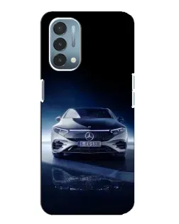 Чехол для OnePlus Nord N200 5G (DE211) с картинкой «Ночной Mercedes EQ»