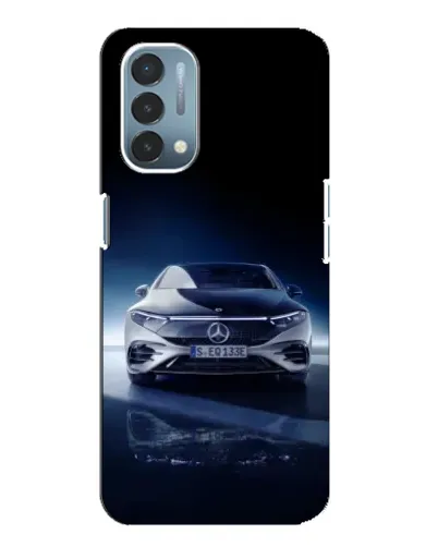 Чехол для OnePlus Nord N200 5G (DE211) с картинкой «Ночной Mercedes EQ»