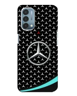 Чехол для OnePlus Nord N200 5G (DE211) с картинкой «Mercedes — бирюзовый акцент»