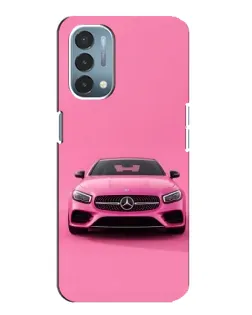 Чехол для OnePlus Nord N200 5G (DE211) с картинкой «Розовый Mercedes AMG»