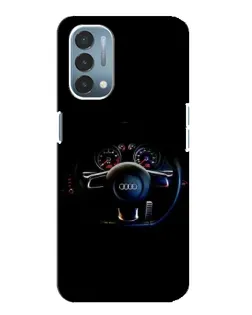 Чехол для OnePlus Nord N200 5G (DE211) с картинкой «Салон Audi — руль» Чехол для OnePlus Nord N200 5G (DE211) с картинкой «Салон Audi — руль»