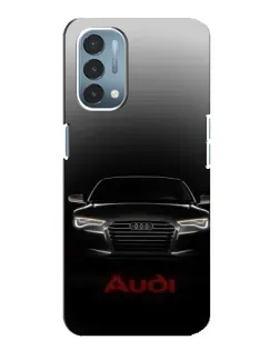 Чехол для OnePlus Nord N200 5G (DE211) с картинкой «Audi — градиентный контур»