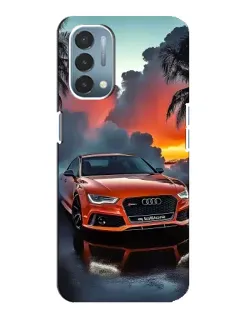 Чехол для OnePlus Nord N200 5G (DE211) с картинкой «Audi — закат»