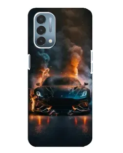 Чехол для OnePlus Nord N200 5G (DE211) с картинкой «Lamborghini дымная эстетика»