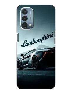 Чехол для OnePlus Nord N200 5G (DE211) с картинкой «Классическая надпись Lamborghini»