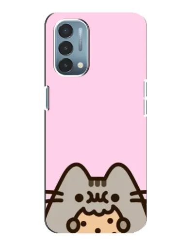 Чехол для OnePlus Nord N200 5G (DE211) с картинкой «Pusheen и печенье»