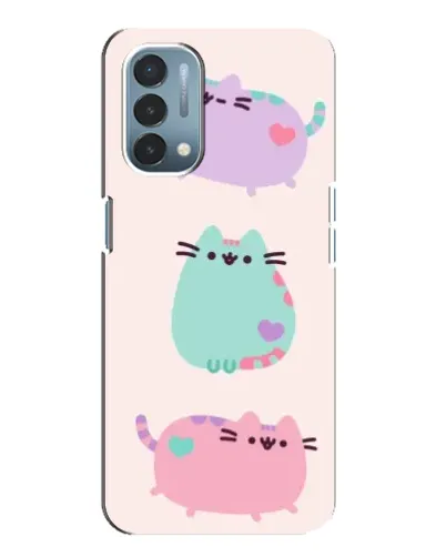Чехол для OnePlus Nord N200 5G (DE211) с картинкой «Pusheen трио»