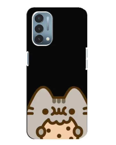 Чехол для OnePlus Nord N200 5G (DE211) с картинкой «Пушин на черном»
