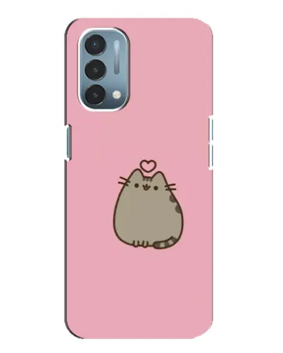 Чехол для OnePlus Nord N200 5G (DE211) с картинкой «Pusheen сердце»
