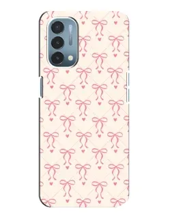 Чехол для OnePlus Nord N200 5G (DE211) с картинкой «Розовые бантики Coquette»