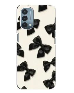 Чехол для OnePlus Nord N200 5G (DE211) с картинкой «Черные бантики»