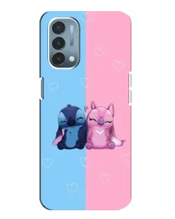 Чехол для OnePlus Nord N200 5G (DE211) с картинкой «Stitch и Angel Love» Чехол для OnePlus Nord N200 5G (DE211) с картинкой «Stitch и Angel Love»