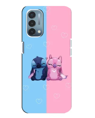 Чехол для OnePlus Nord N200 5G (DE211) с картинкой «Stitch и Angel Love» Чехол для OnePlus Nord N200 5G (DE211) с картинкой «Stitch и Angel Love»