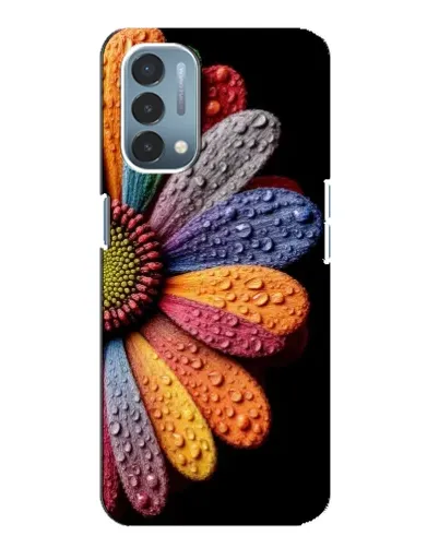 Чехол для OnePlus Nord N200 5G (DE211) с картинкой «Радужный цветок»