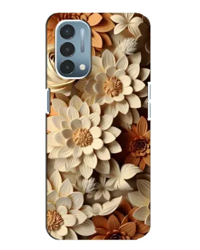 Чехол для OnePlus Nord N200 5G (DE211) с картинкой «Бежевый флористический декор»
