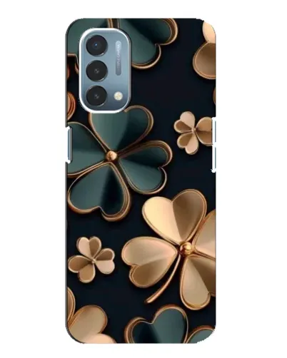 Чехол для OnePlus Nord N200 5G (DE211) с картинкой «Клевер в золоте»
