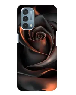 Чехол для OnePlus Nord N200 5G (DE211) с картинкой «Шелковая черная роза»