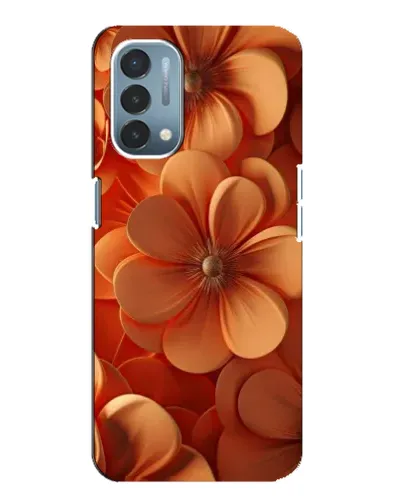 Чехол для OnePlus Nord N200 5G (DE211) с картинкой «Оранжевый макро цветок»