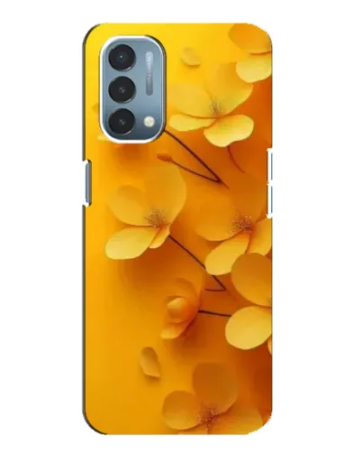 Чехол для OnePlus Nord N200 5G (DE211) с картинкой «Золотые лепестки»