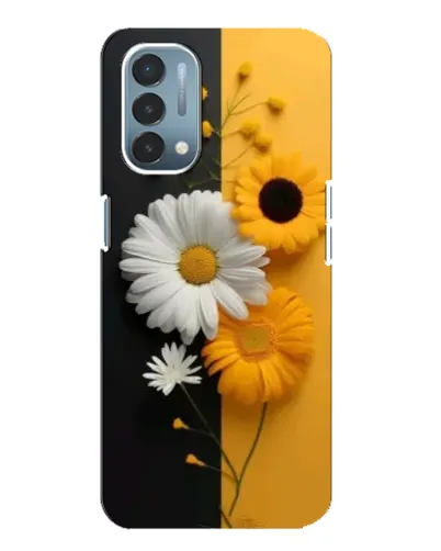 Чехол для OnePlus Nord N200 5G (DE211) с картинкой «Подсолнух и ромашка»