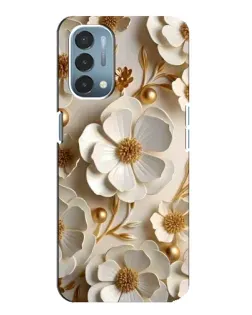 Чехол для OnePlus Nord N200 5G (DE211) с картинкой «Белие бумажние  цвети»