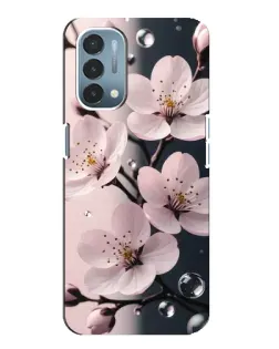 Чехол для OnePlus Nord N200 5G (DE211) с картинкой «Нежная сакура и капли»