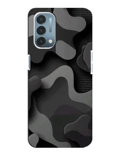 Чехол для OnePlus Nord N200 5G (DE211) с картинкой «Темный абстрактный камуфляж» Чехол для OnePlus Nord N200 5G (DE211) с картинкой «Темный абстрактный камуфляж»