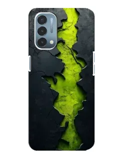 Чехол для OnePlus Nord N200 5G (DE211) с картинкой «Салатовый разлом скалы» Чехол для OnePlus Nord N200 5G (DE211) с картинкой «Салатовый разлом скалы»