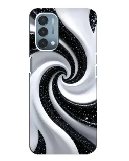Чехол для OnePlus Nord N200 5G (DE211) с картинкой «Черно-белая спираль» Чехол для OnePlus Nord N200 5G (DE211) с картинкой «Черно-белая спираль»