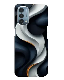 Чехол для OnePlus Nord N200 5G (DE211) с картинкой «Объемные черно-белые ленты» Чехол для OnePlus Nord N200 5G (DE211) с картинкой «Объемные черно-белые ленты»