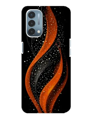 Чехол для OnePlus Nord N200 5G (DE211) с картинкой «Огненная звездная волна»