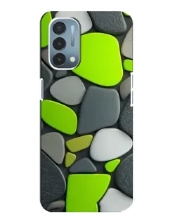 Чехол для OnePlus Nord N200 5G (DE211) с картинкой «Яркая неоновая галька»