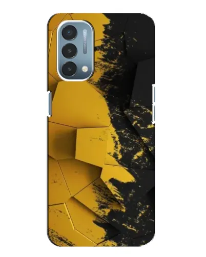 Чехол для OnePlus Nord N200 5G (DE211) с картинкой «Золотые осколки геометрии»