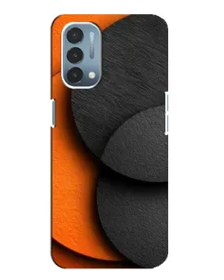 Чехол для OnePlus Nord N200 5G (DE211) с картинкой «Геометрия оранжевых кругов»