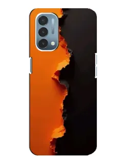 Чехол для OnePlus Nord N200 5G (DE211) с картинкой «Оранжевый разлом»