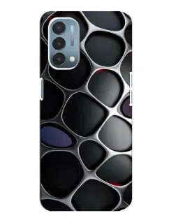 Чехол для OnePlus Nord N200 5G (DE211) с картинкой «Объемная темная решетка»