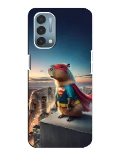 Чехол для OnePlus Nord N200 5G (DE211) с картинкой «Капи-мен супергерой»