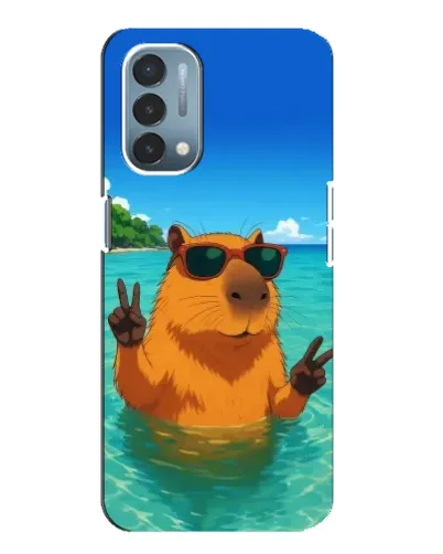 Чехол для OnePlus Nord N200 5G (DE211) с картинкой «Морская капибара»