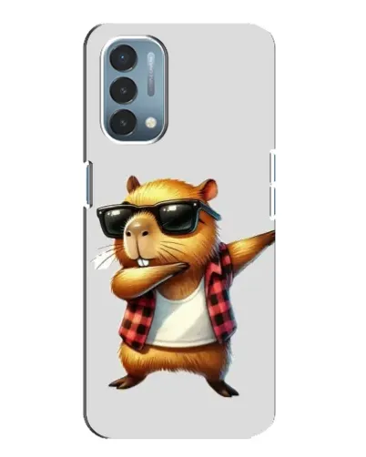 Чехол для OnePlus Nord N200 5G (DE211) с картинкой «Капибара рэпер даб»