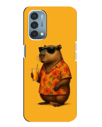 Чехол для OnePlus Nord N200 5G (DE211) с картинкой «Капибара на отдыхе»