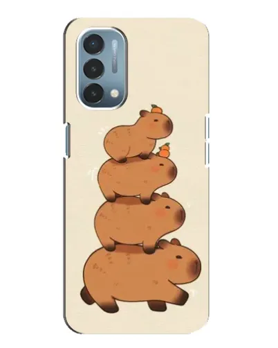 Чехол для OnePlus Nord N200 5G (DE211) с картинкой «Башня из капибар»