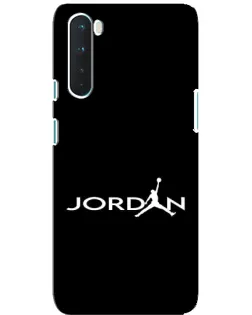 Чохол для OnePlus Nord з картинкою «Jordan White Logo»