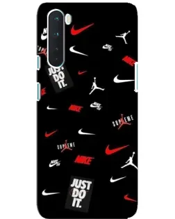 Чохол для OnePlus Nord з картинкою «Nike Mix Pattern»
