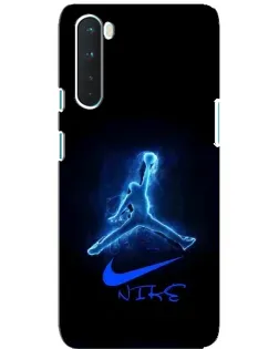 Чохол для OnePlus Nord з картинкою «Jordan Neon Blue»