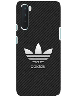 Чохол для OnePlus Nord з картинкою «Adidas Карбонова текстура»