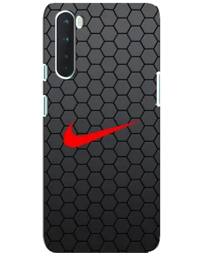 Чехол для OnePlus Nord с картинкой «Nike — карбоновая сетка»