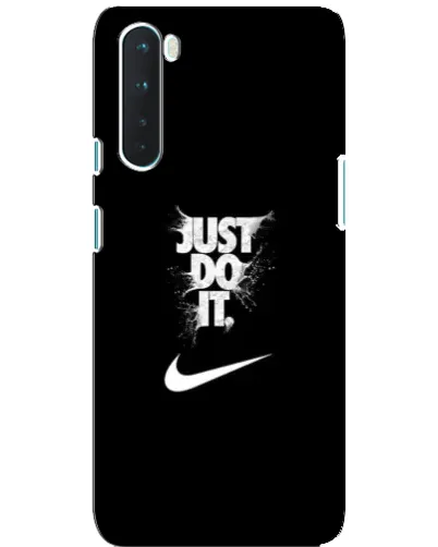 Чехол для OnePlus Nord с картинкой «Текстовый принт Nike»