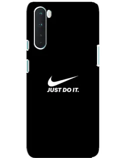 Чехол для OnePlus Nord с картинкой «Минимализм от Nike»