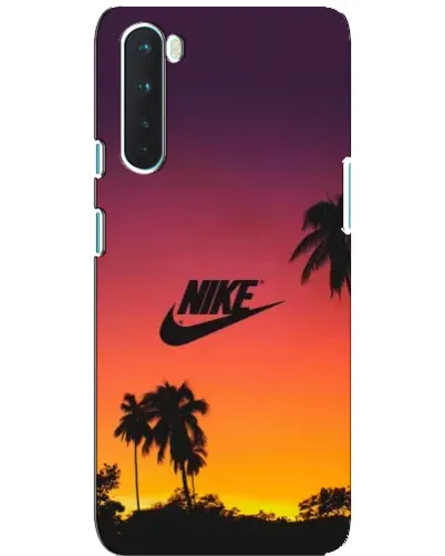 Чехол для OnePlus Nord с картинкой «Nike на закате солнца»