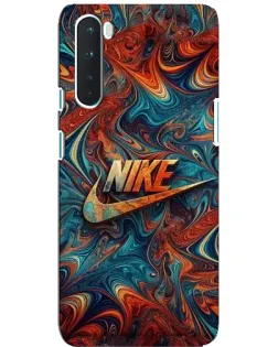 Чехол для OnePlus Nord с картинкой «Nike в абстракции»
